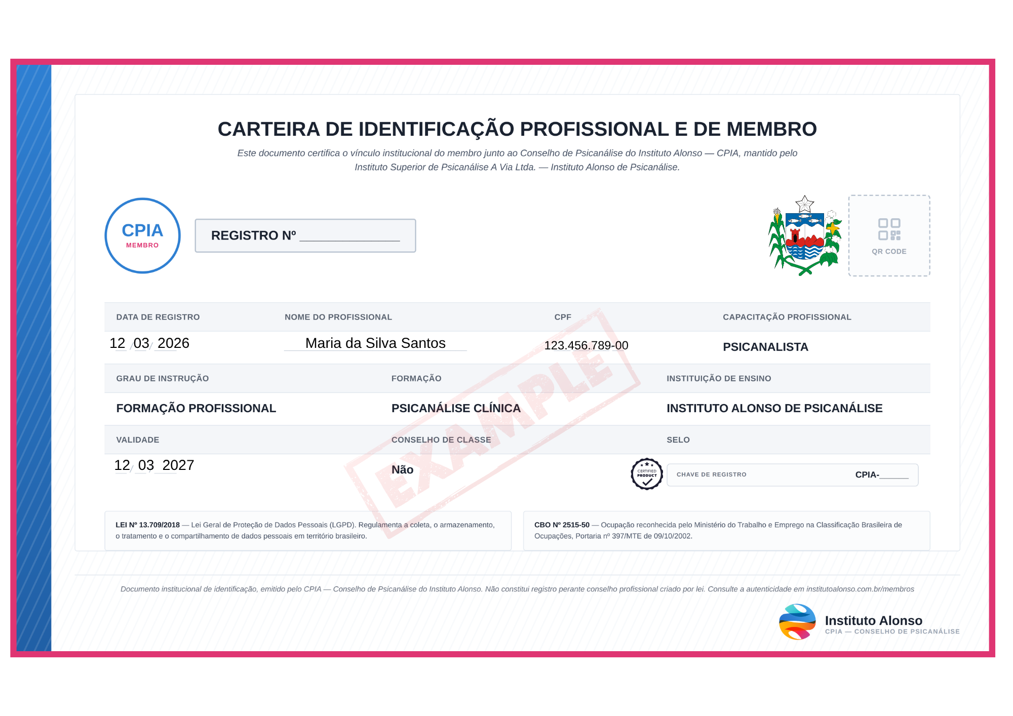 Carteira de Identificação CPIA
